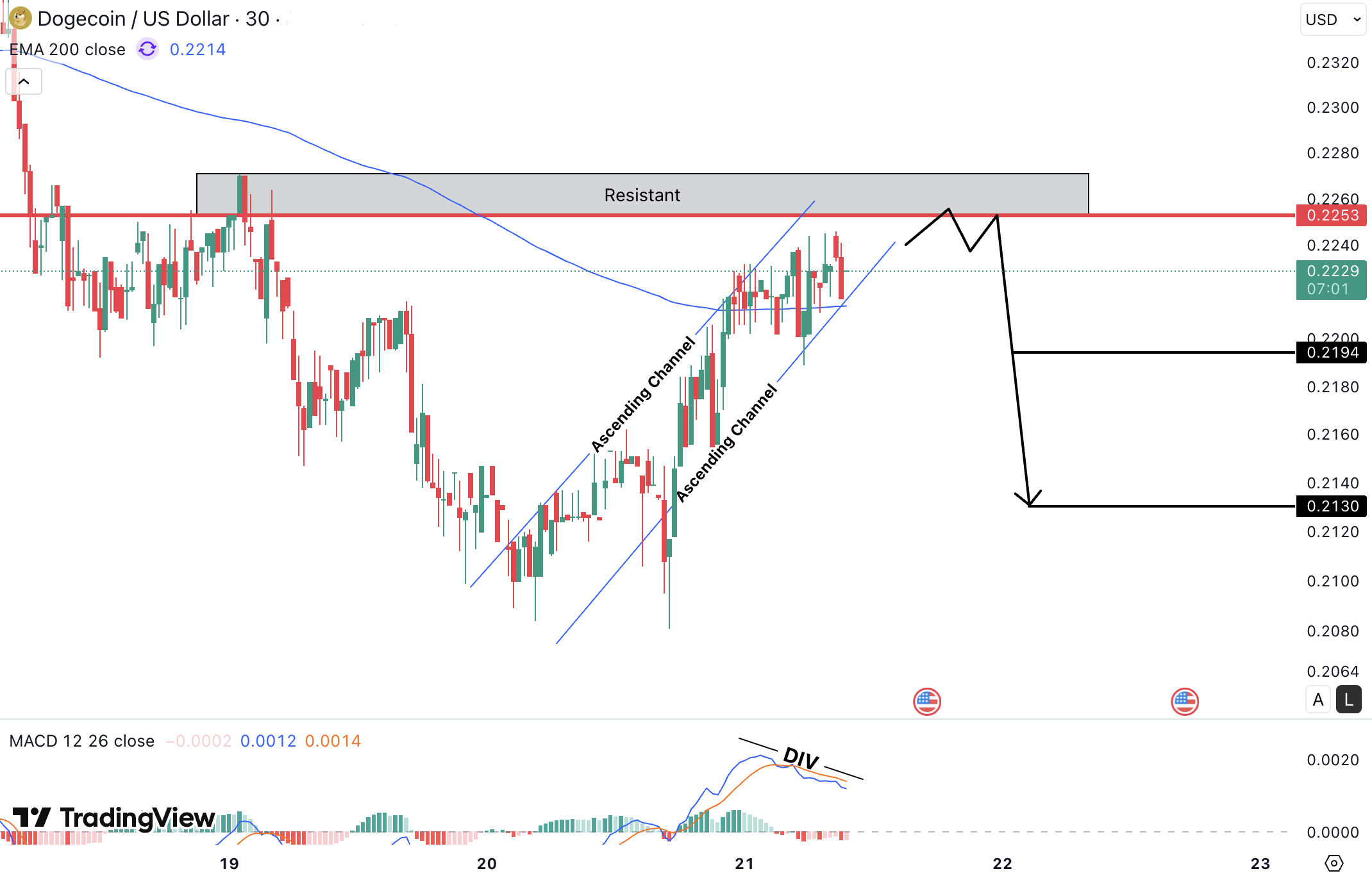 Analiza Dogecoin (DOGE)